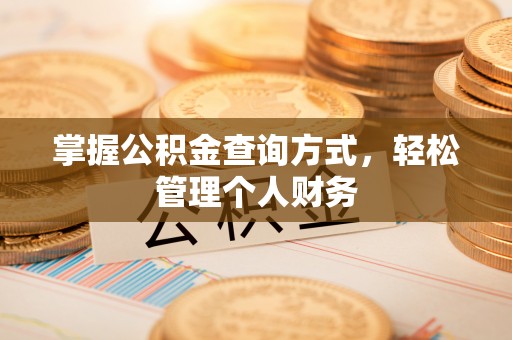 盐埕掌握公积金查询方式，轻松管理个人财务