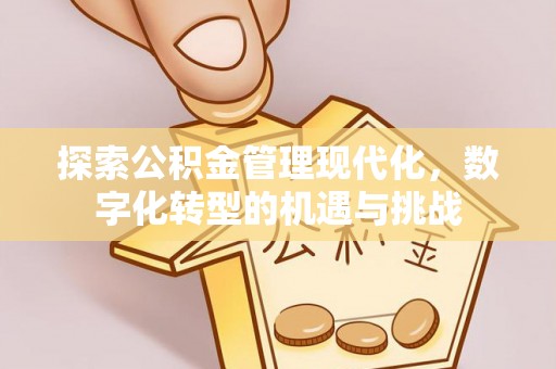 盐埕探索公积金管理现代化，数字化转型的机遇与挑战