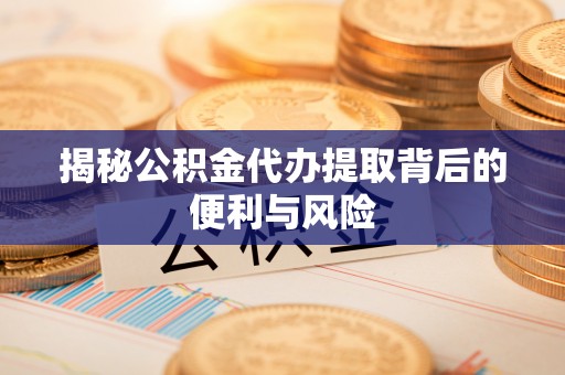 盐埕揭秘公积金代办提取背后的便利与风险