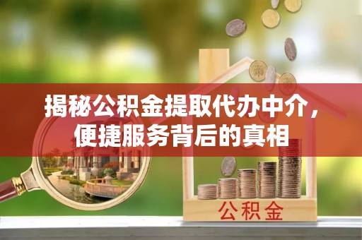 盐埕揭秘公积金提取代办中介，便捷服务背后的真相