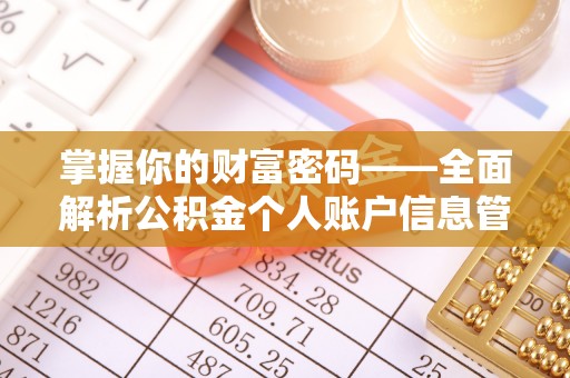 盐埕掌握你的财富密码——全面解析公积金个人账户信息管理与优化