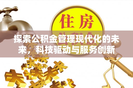 盐埕探索公积金管理现代化的未来，科技驱动与服务创新