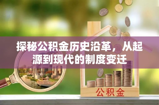 盐埕探秘公积金历史沿革，从起源到现代的制度变迁