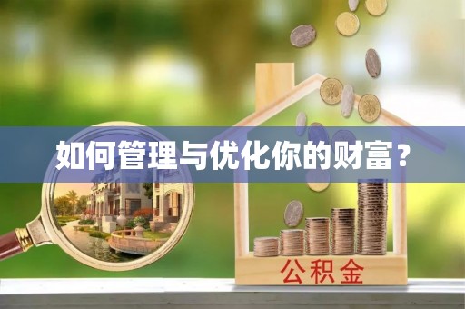 盐埕如何管理与优化你的财富？