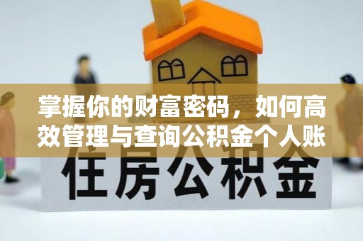 盐埕掌握你的财富密码，如何高效管理与查询公积金个人账户信息