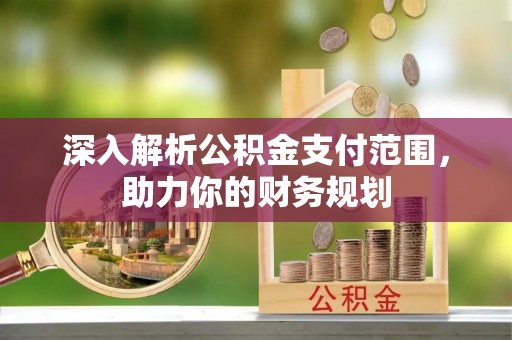 盐埕深入解析公积金支付范围，助力你的财务规划