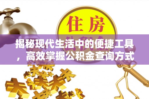 盐埕揭秘现代生活中的便捷工具，高效掌握公积金查询方式