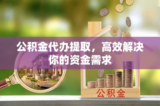 盐埕公积金代办提取，高效解决你的资金需求