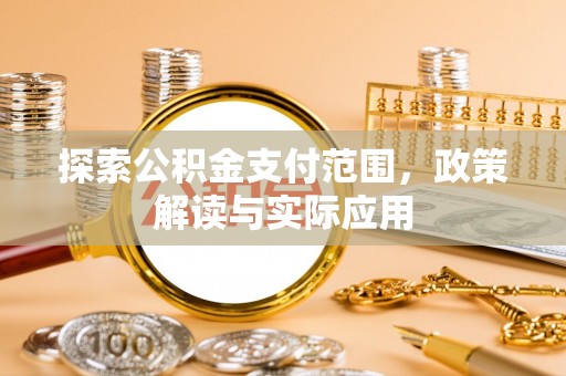 盐埕探索公积金支付范围，政策解读与实际应用
