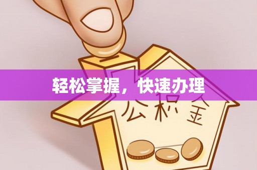 盐埕轻松掌握，快速办理
