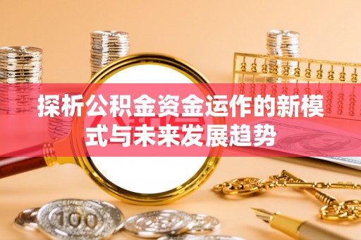 盐埕探析公积金资金运作的新模式与未来发展趋势