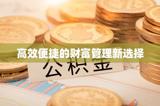 盐埕高效便捷的财富管理新选择